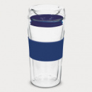 Divino Double Wall Glass Cup+Dark Blue