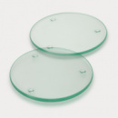 Venice Glass Coaster Set of 2 Round+unbranded