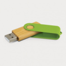Helix 4GB Bamboo Flash Drive+Bright Green