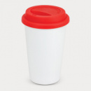 Aztec Double Wall Coffee Cup Full Colour+Red